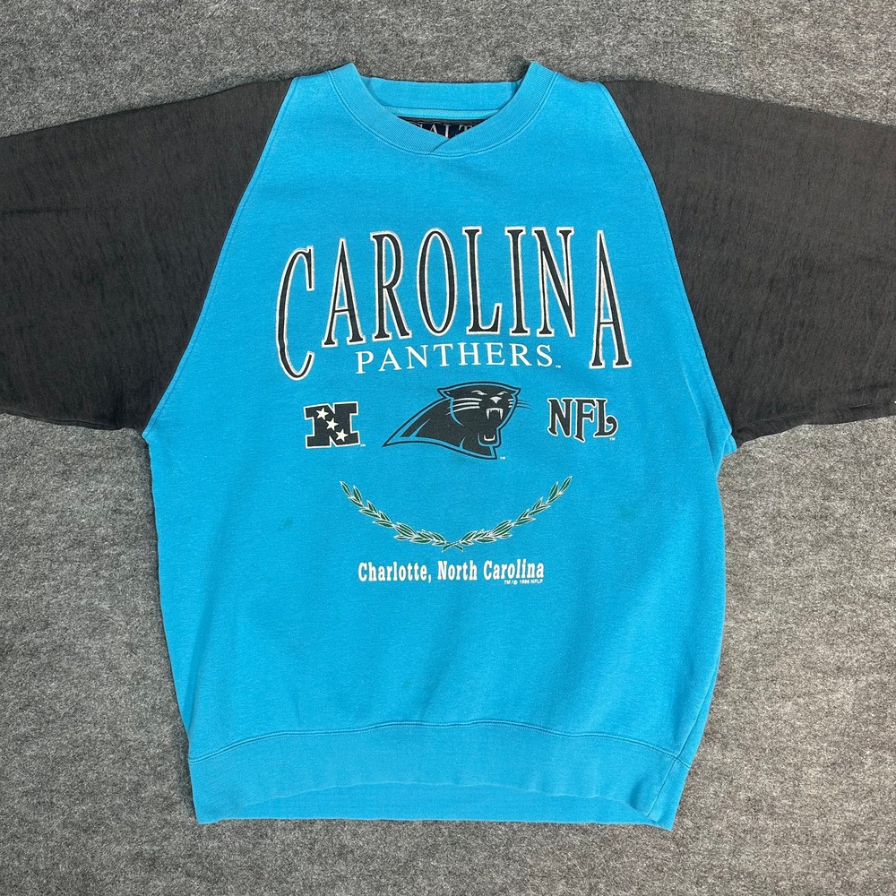 RARE Vintage 90s GALT SAND Carolina Panthers Sweatshirt Mens Medium Spellout‎ - Picture 8 of 15